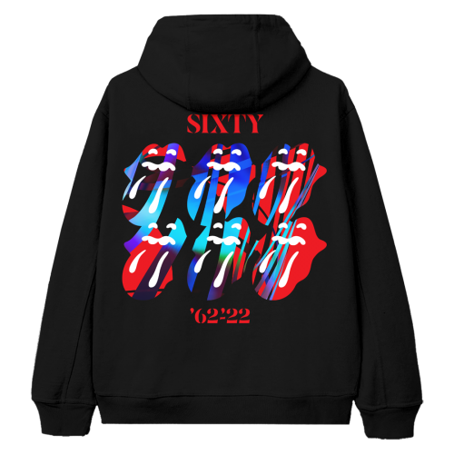 Hoodie zippé Sixty Tongue noir