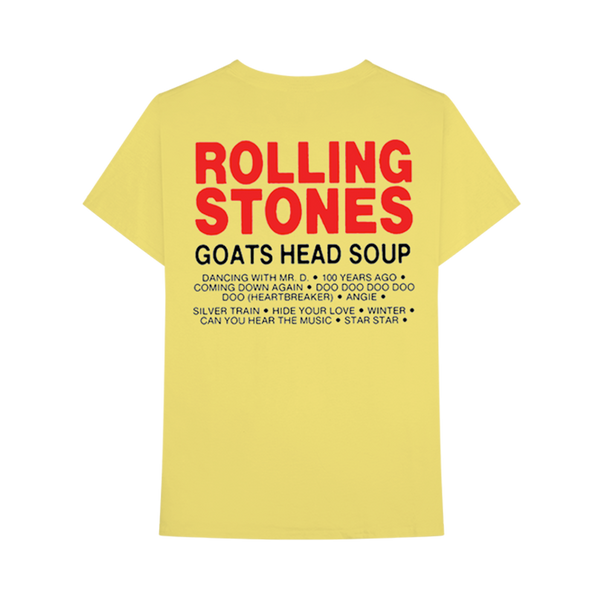 yellow rolling stones t shirt