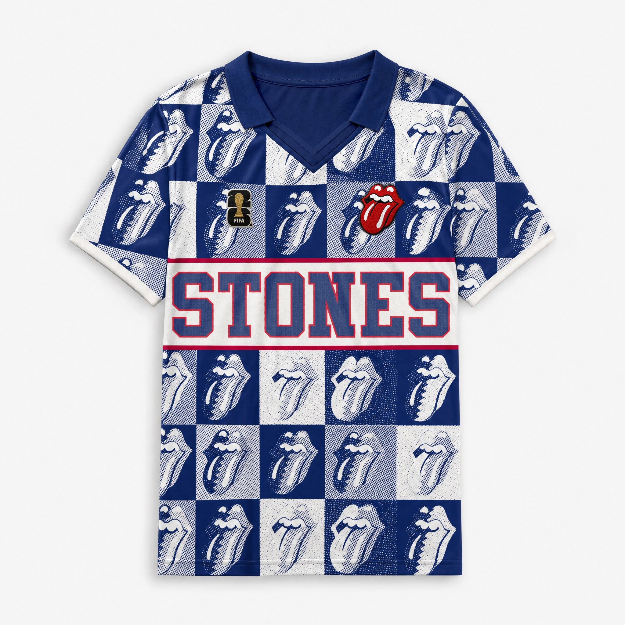 Rolling Stones x FIFA World Cup 2026 Checkered Jersey