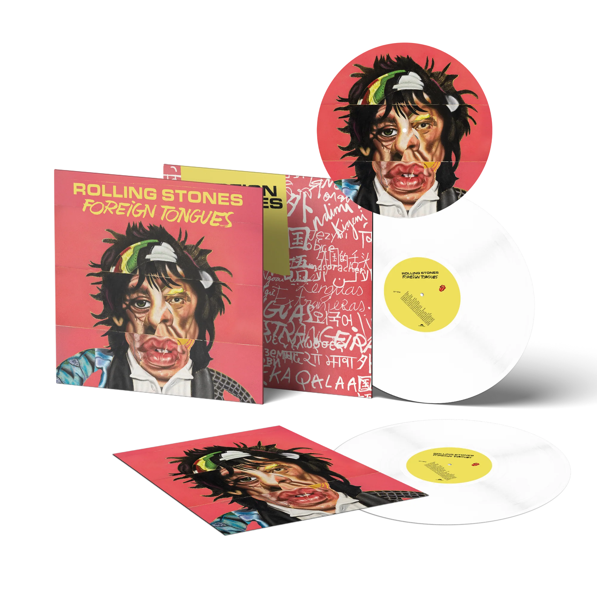 Foreign Tongues Vinyle Blanc LP & Feutrine Bundle